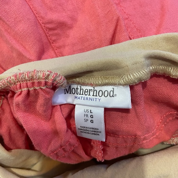 Motherhood Maternity Linen Blend Straight Leg pant - Picture 5 of 5